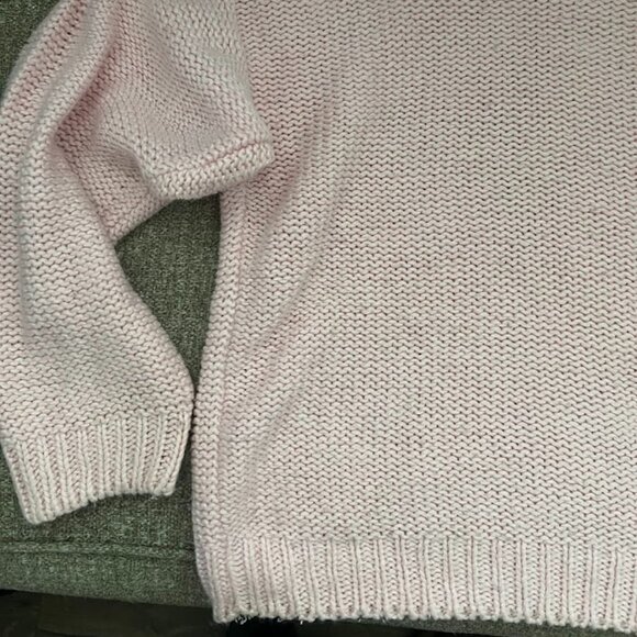 VTG Hunt Club Pink Crew Neck Knit Long Sleeve Sweater Size Large (14) - Picture 11 of 14